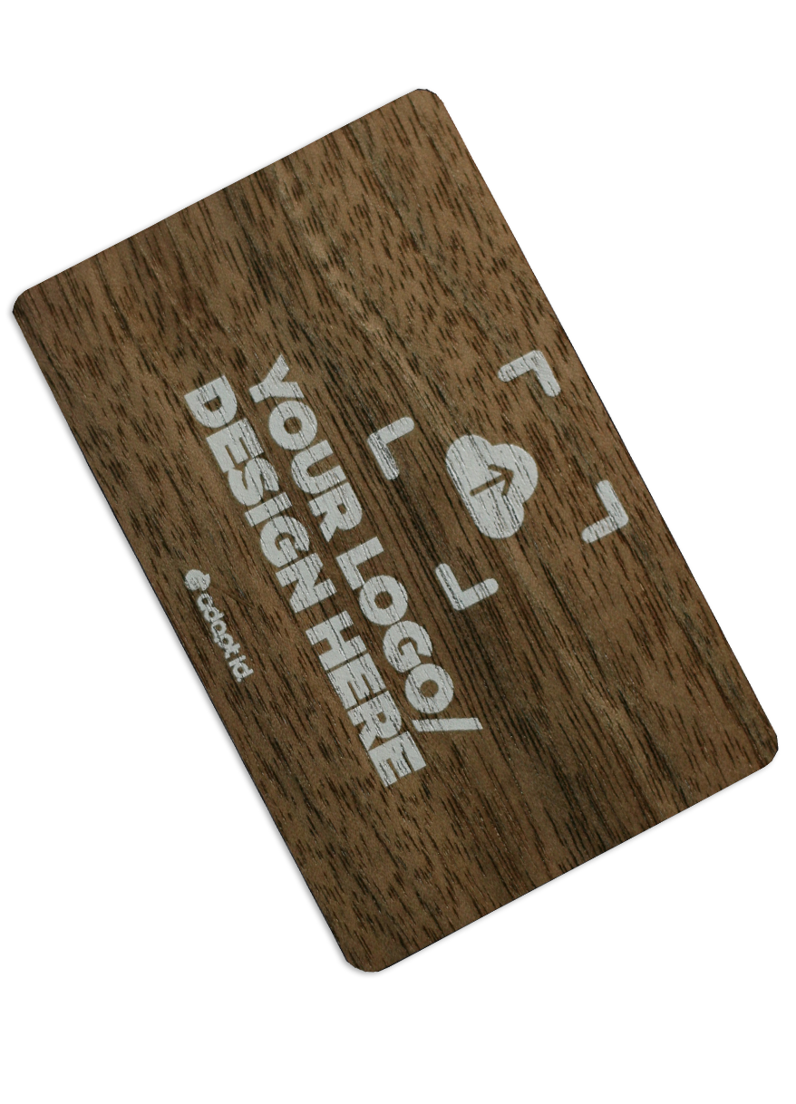 Contactless Bespoke Walnut Business Card