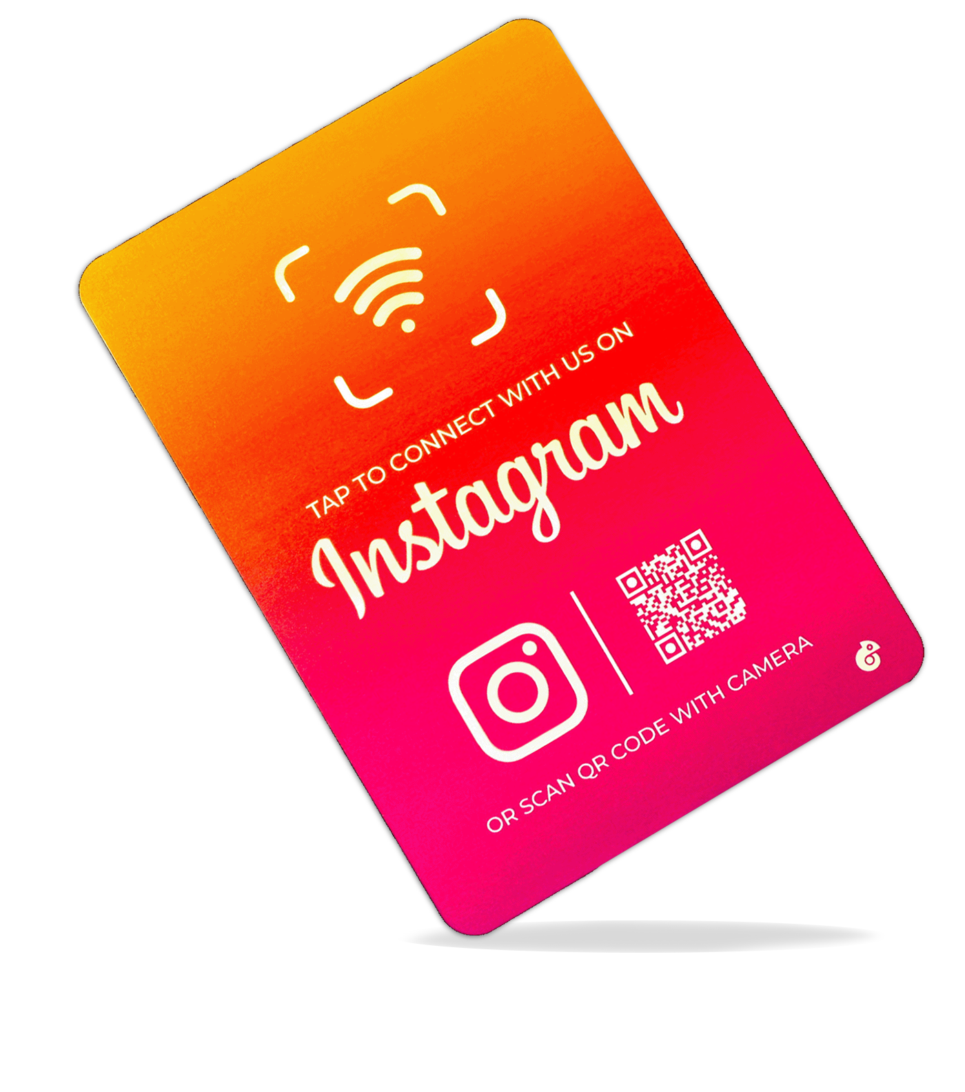 Contactless Instagram Social Media A5 Foam Board Sign