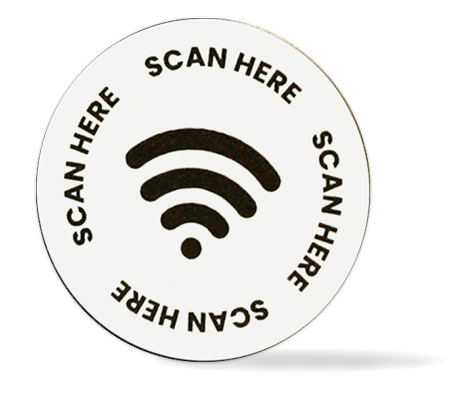 Contactless White Pre-Printed NFC Tag