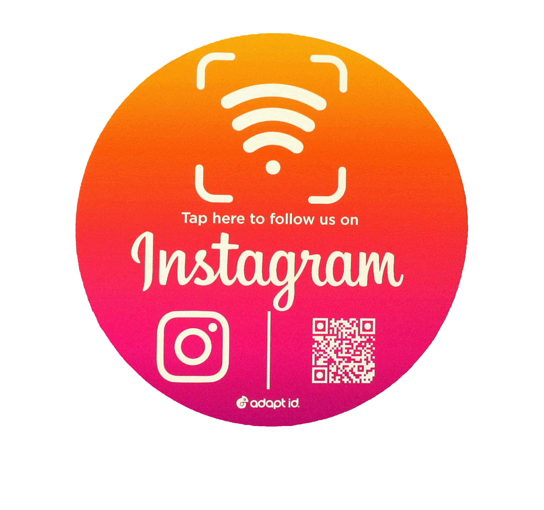 Contactless Instagram Social Media Placemat