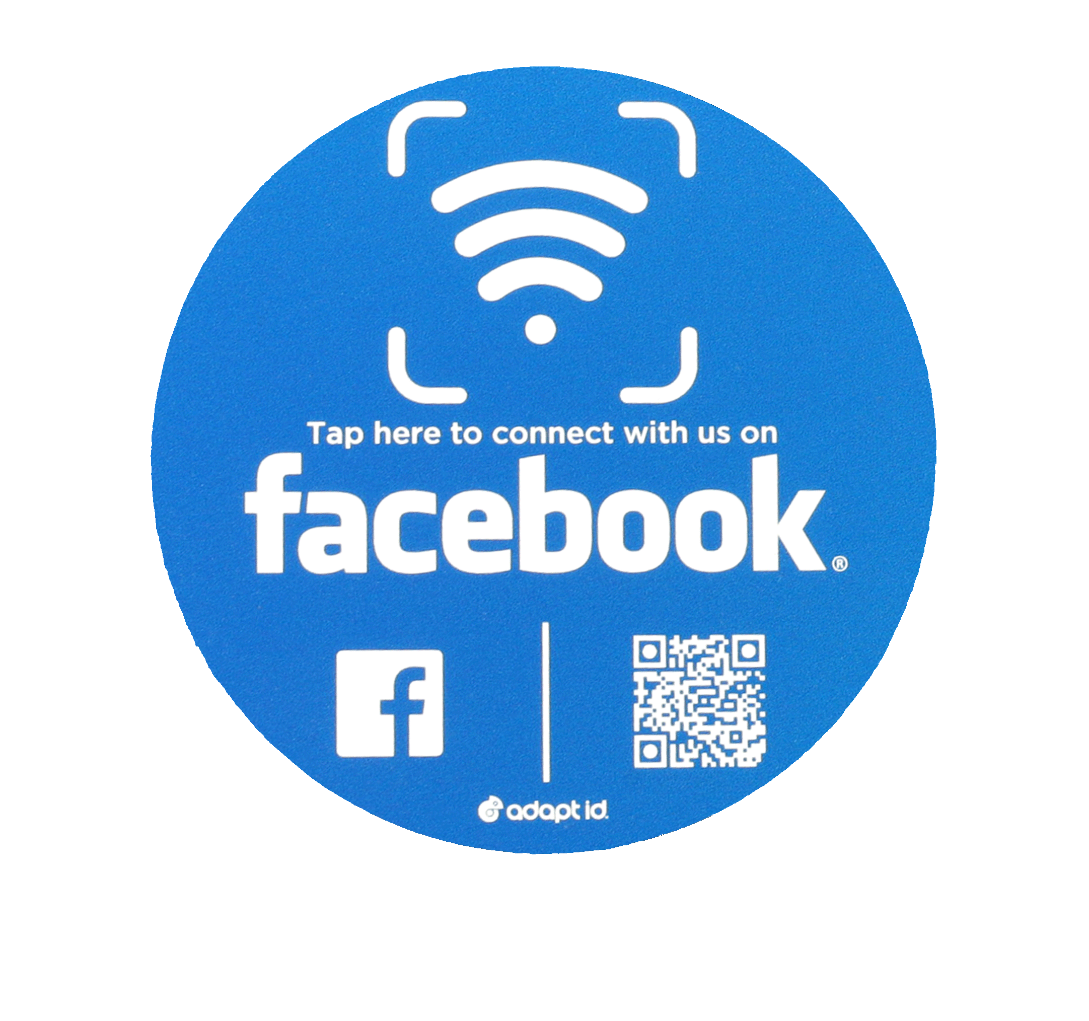 Contactless Facebook Social Media Placemat