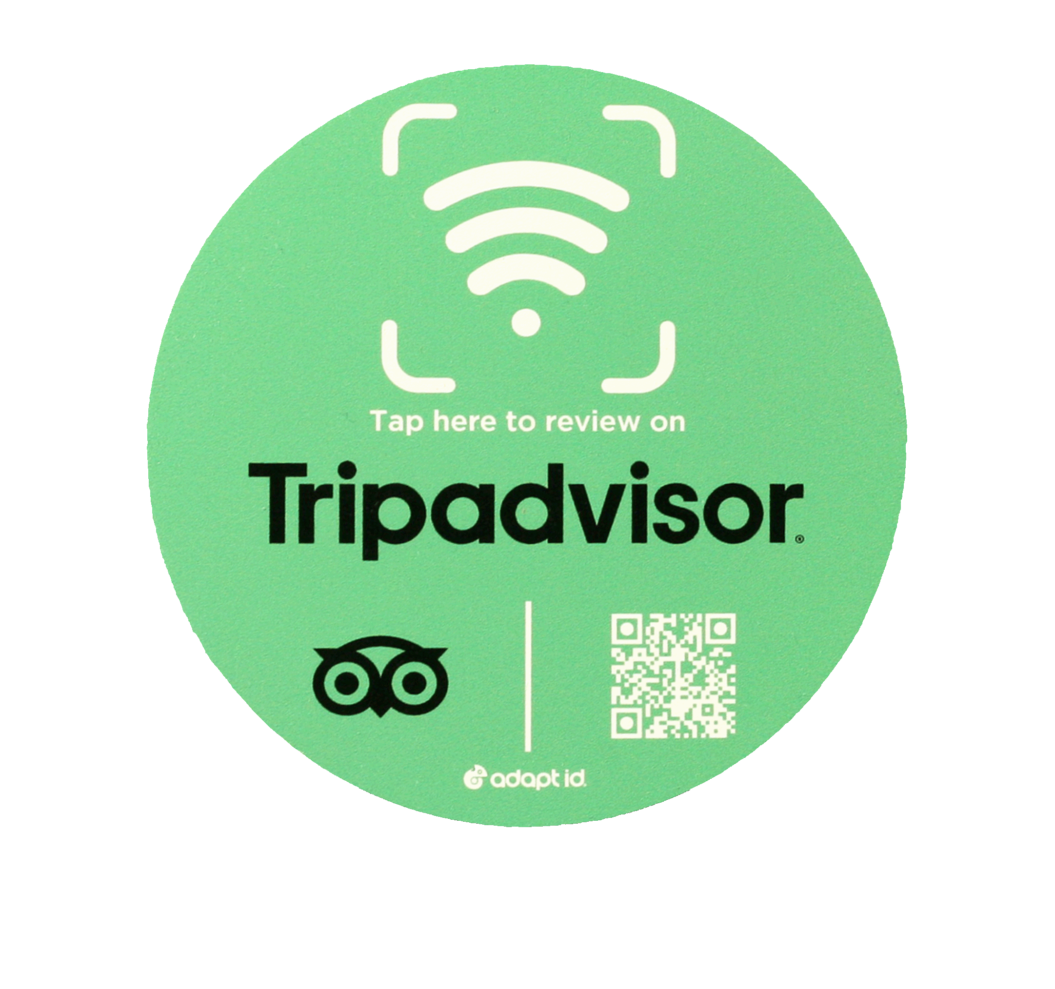 Contactless Tripadvisor Social Media Placemat