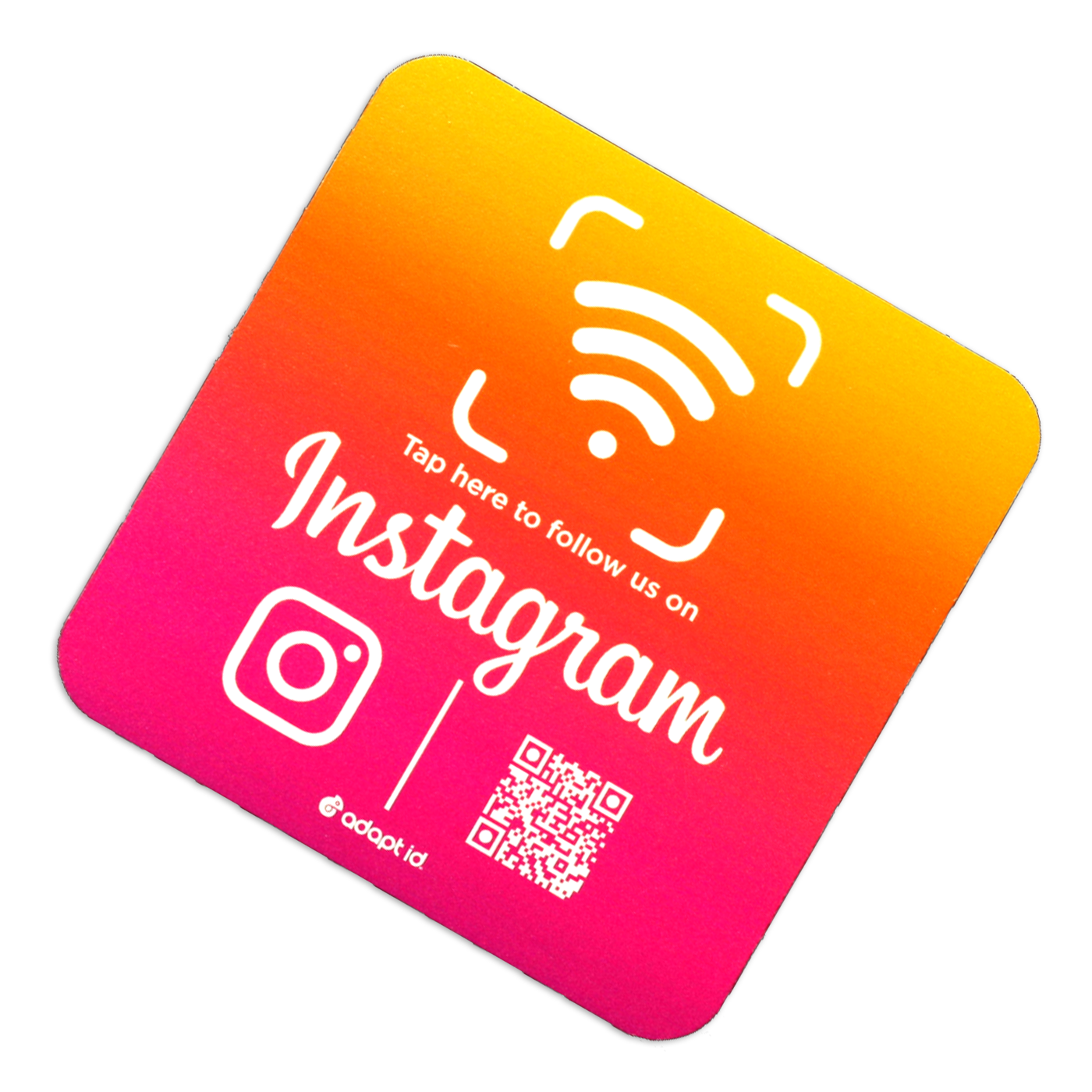 Contactless Instagram 100mm Square Foam Board