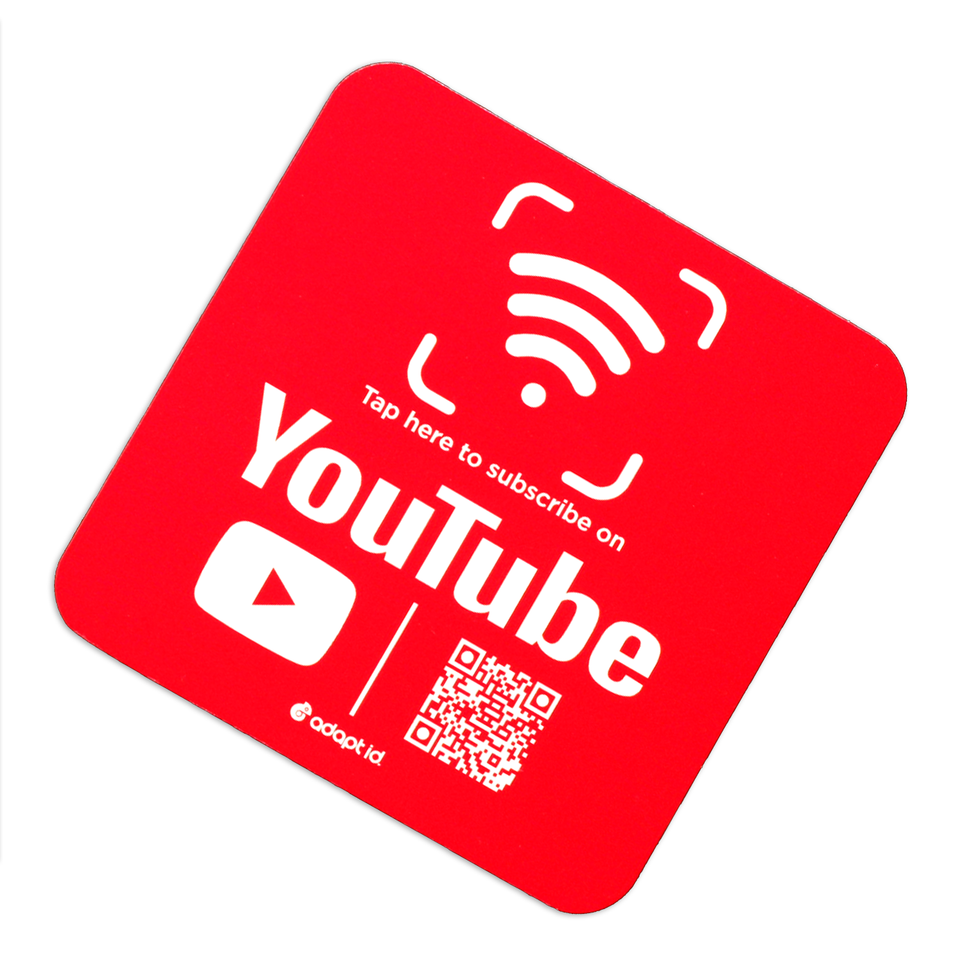 Contactless Youtube 100mm Square Foam Board