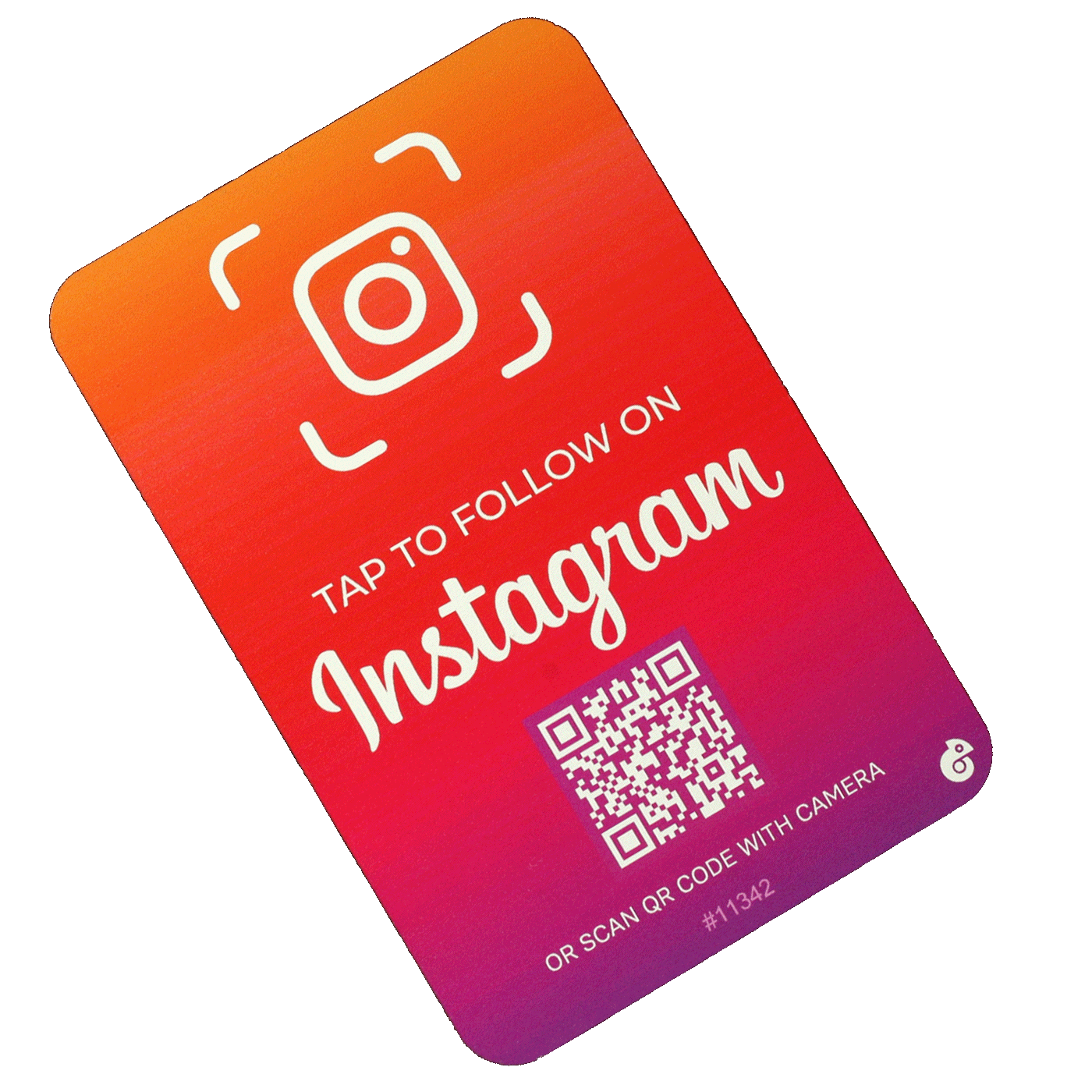 Contactless Instagram Social Media A6 Sign